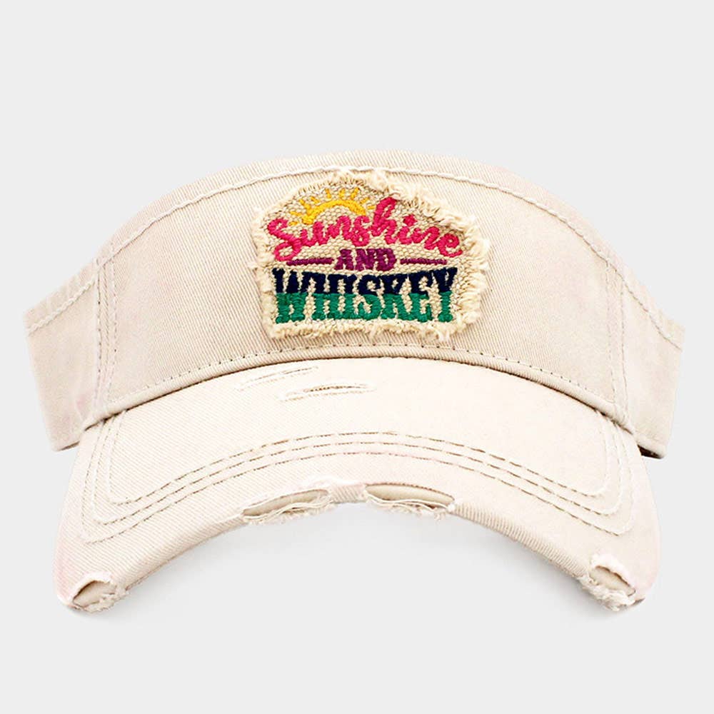 Sunshine And Whiskey Vintage Visor Hat 4