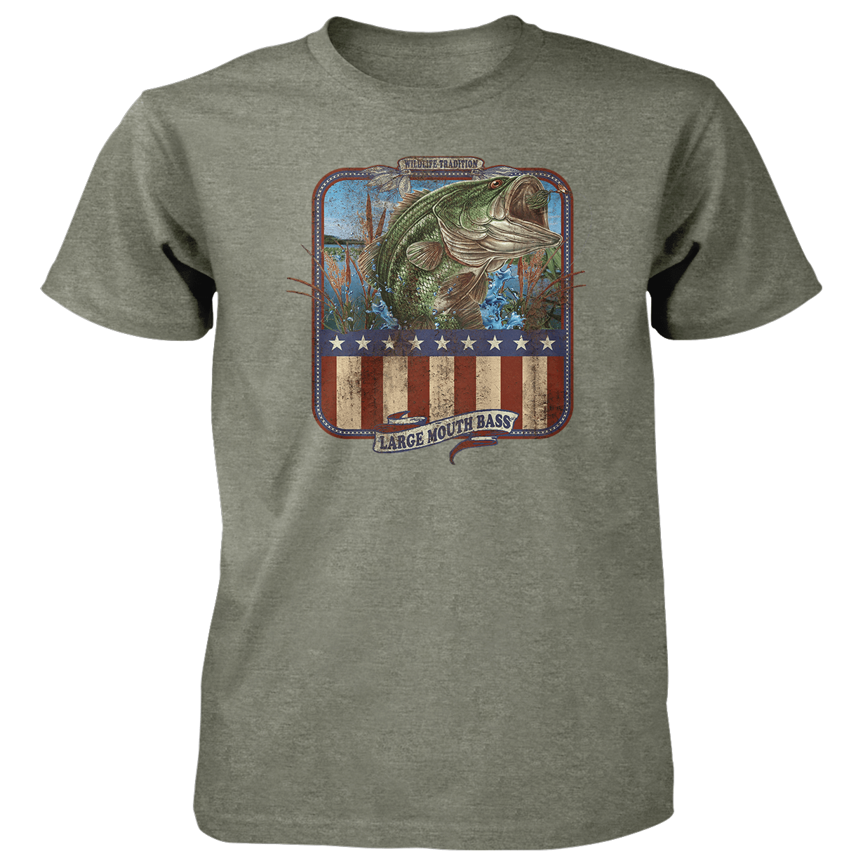 American Bass Sign - T-Shirt Alabama Lake Gear