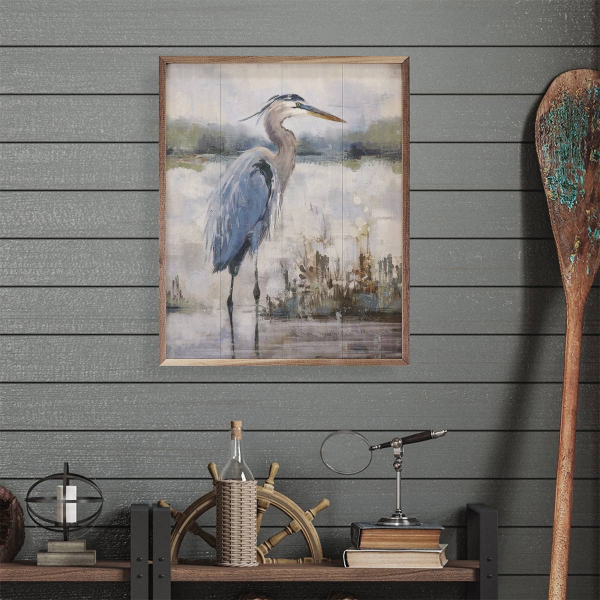 Coastal Heron 2 By Nina Blue 4