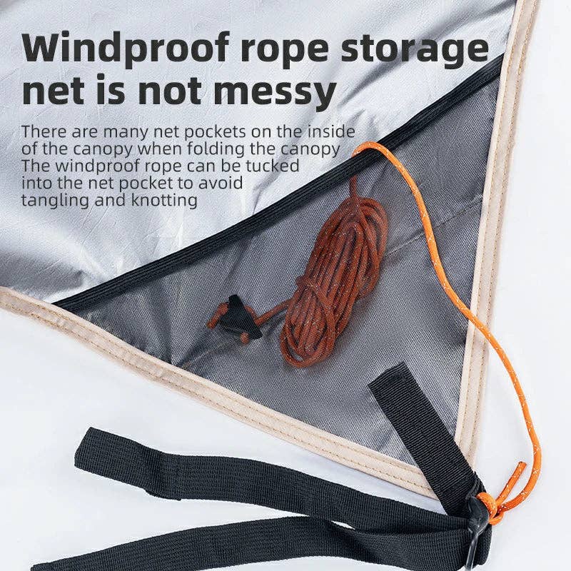 Qunature 3-in-1 Waterproof Canopy Floor Mat Raincoat UPF50+ for Camping 5