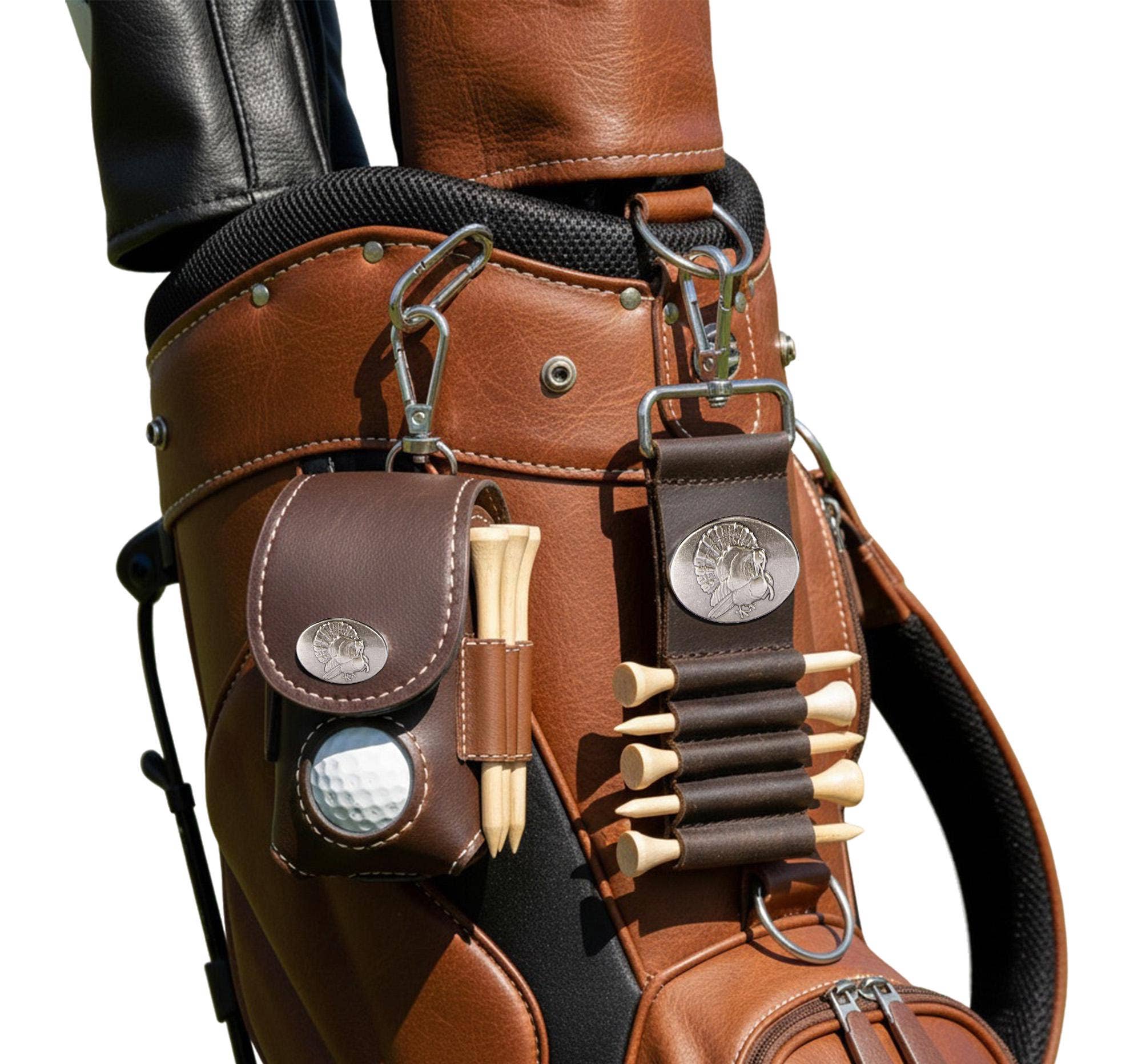 Turkey Leather Golf Ball and Tee Holder 5