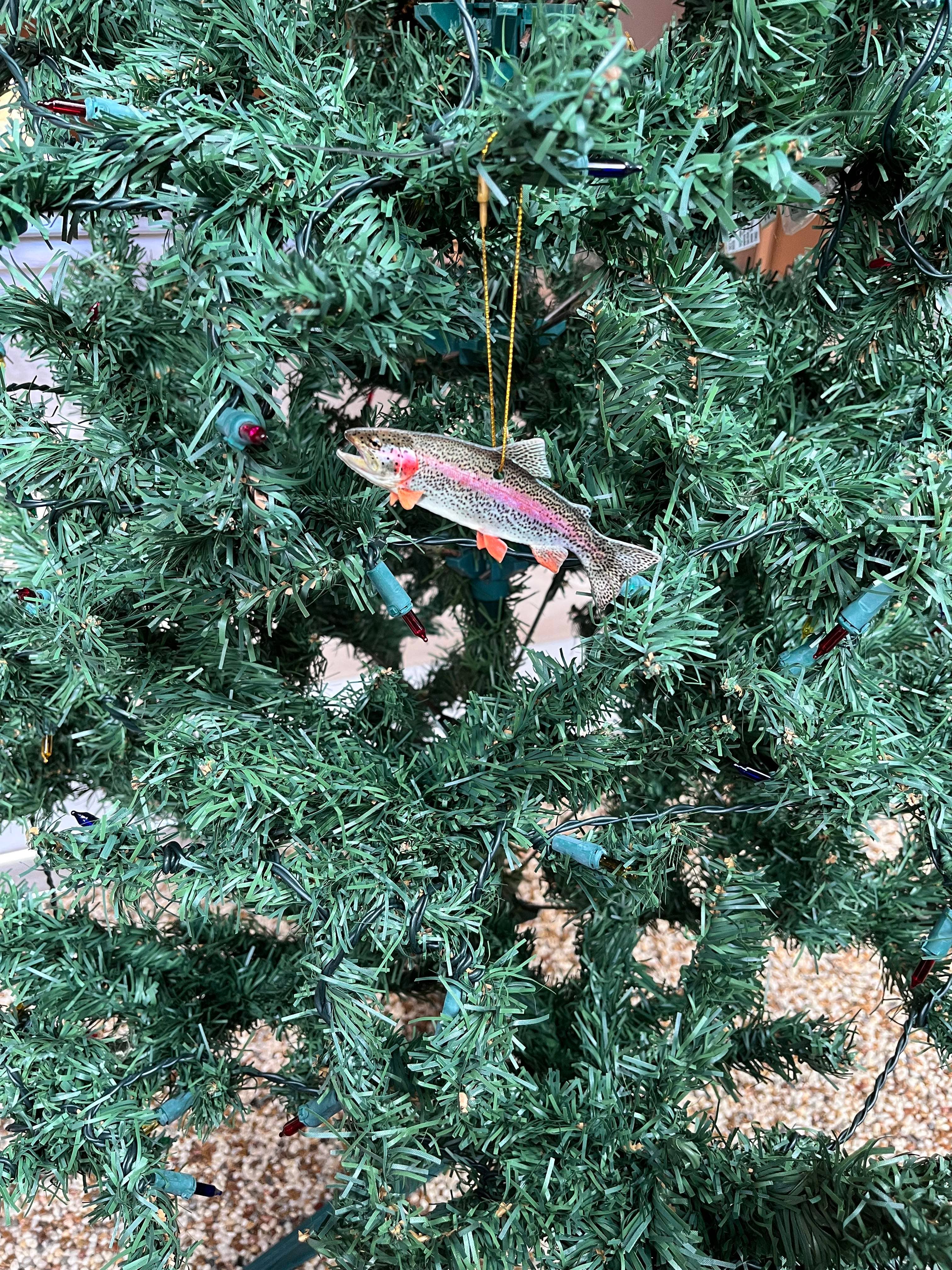 Rainbow Trout Fish Ornament, Christmas Fishing Ornament 3