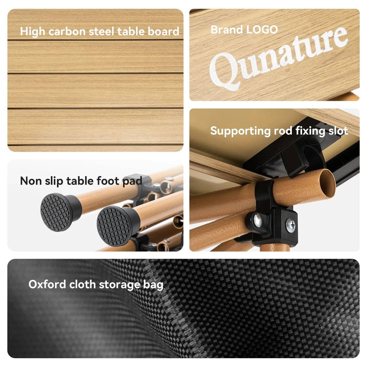 Thickened Steel Portable Folding Table 10