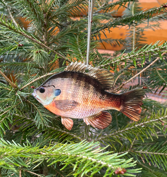 Bluegill Fish Ornament, Christmas Bluegill Fish Ornaments