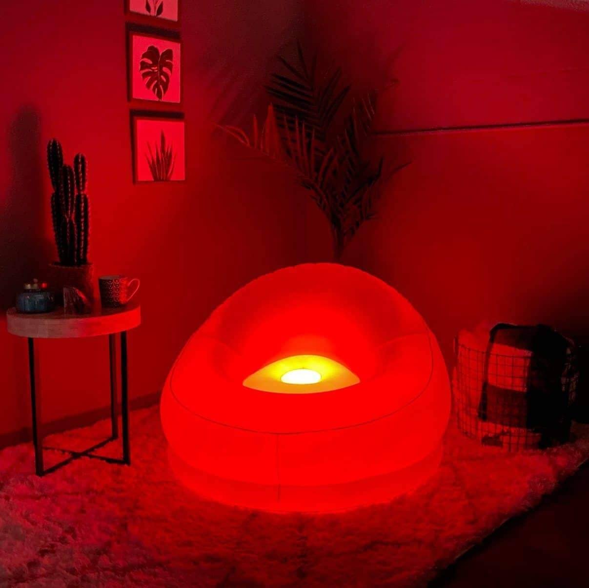 AirCandy Illuminated Color Changing LED Chair with Remote