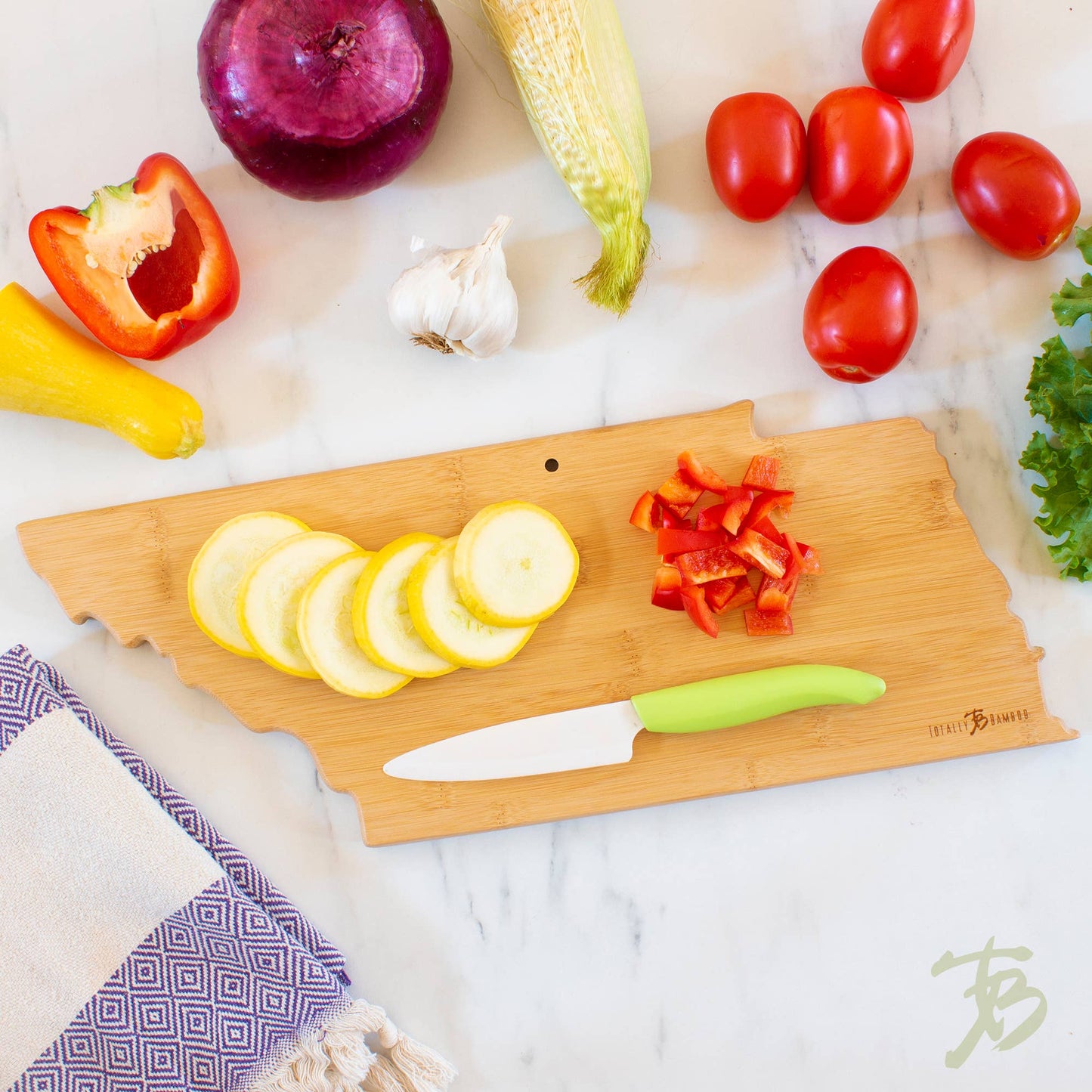 Destination Tennessee State-Shaped Serving & Cutting Board