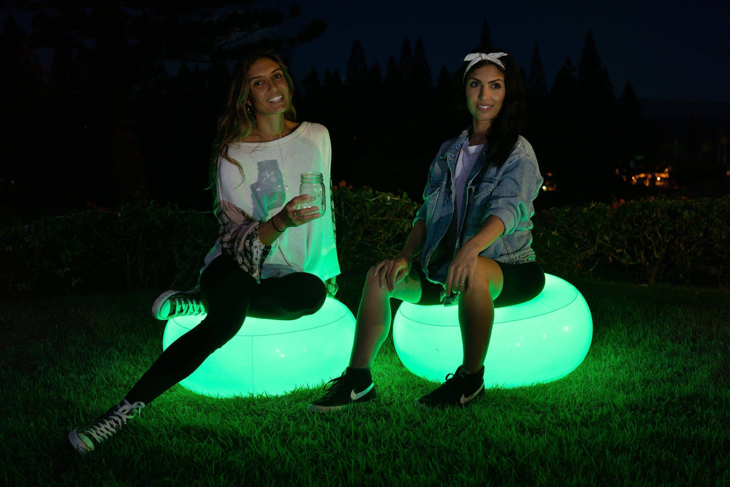 AirCandy Inflatable Illuminated LED Ottoman 8