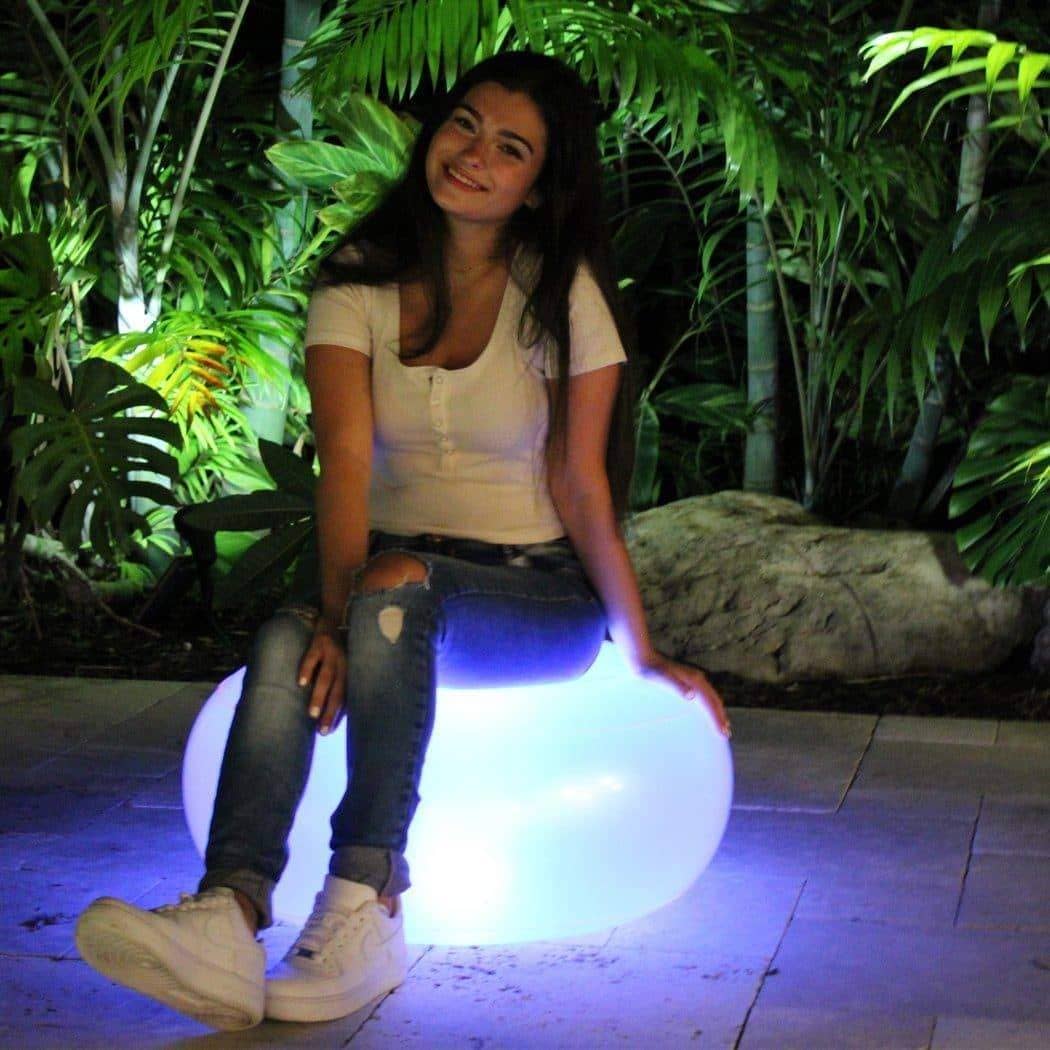 AirCandy Inflatable Illuminated LED Ottoman 10