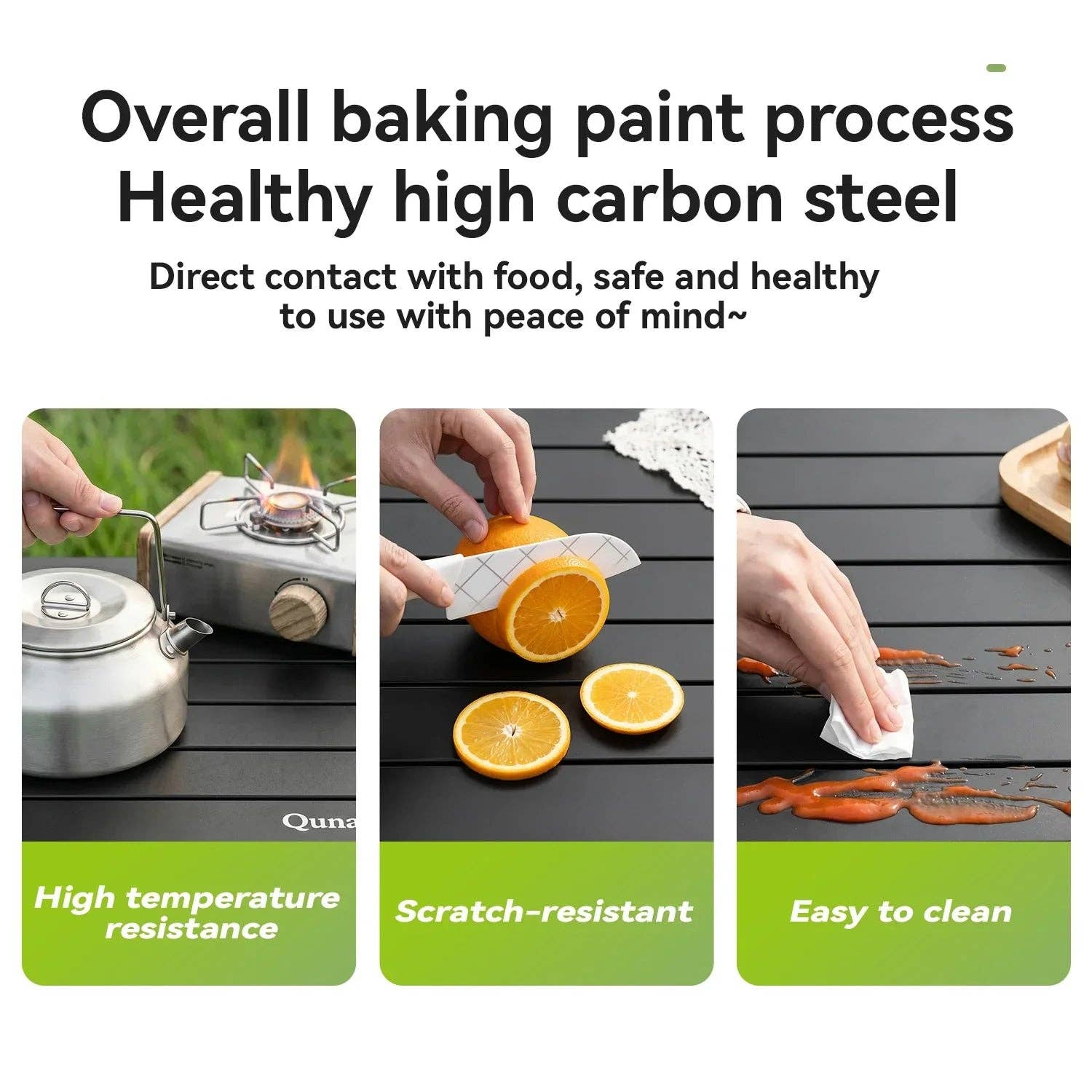 Thickened Steel Portable Folding Table 5