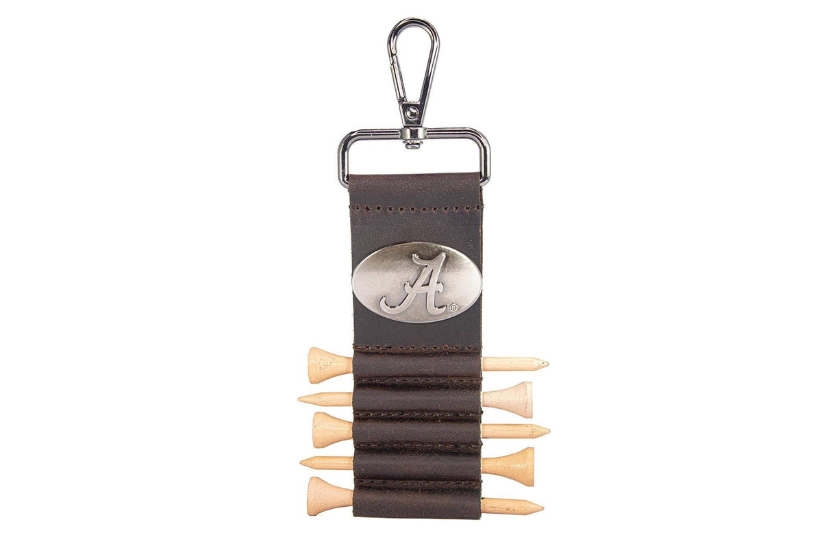 Alabama Crimson Tide Leather Golf Ball and Tee Holder 3