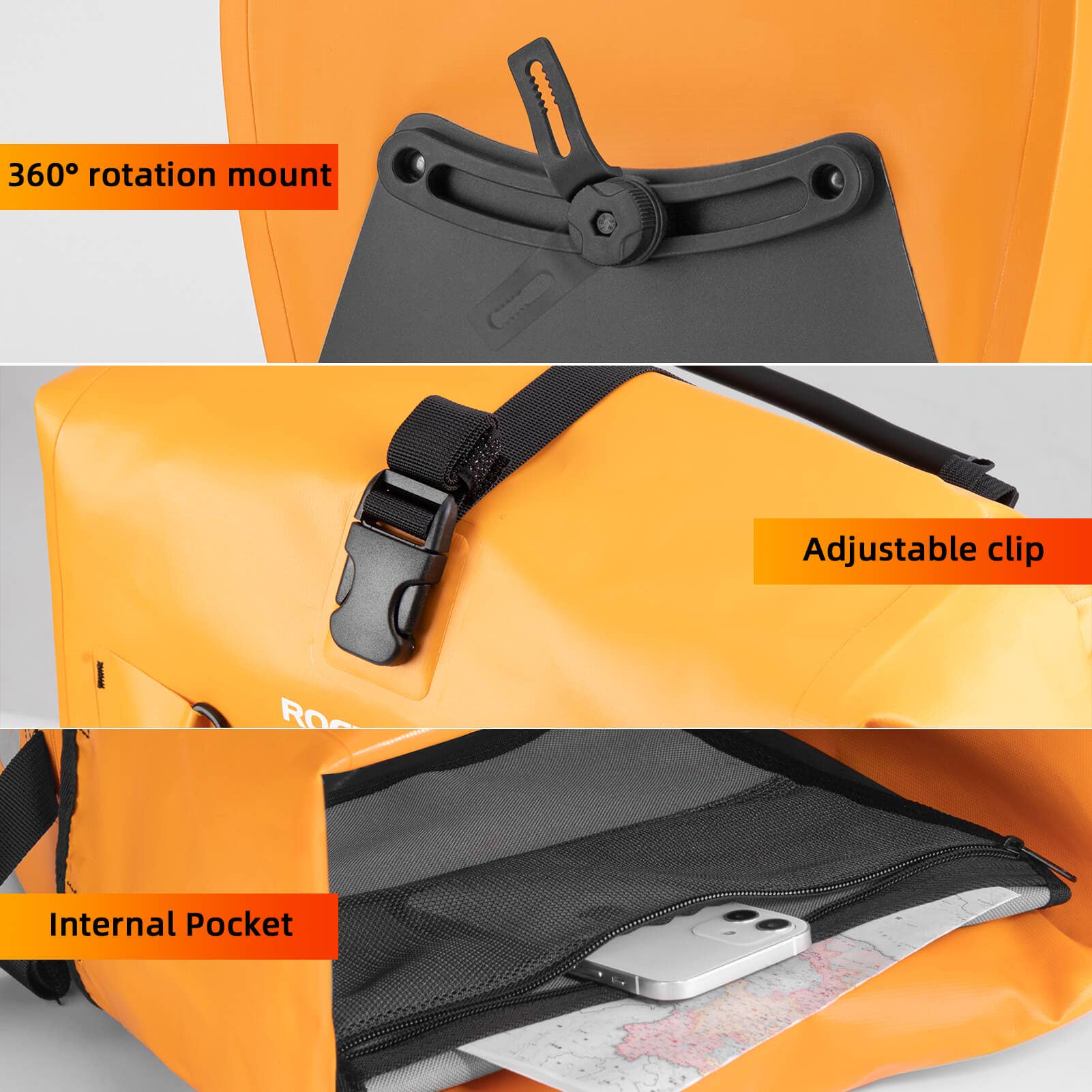 Fully Waterproof Bike Pannier Large Capacity 10