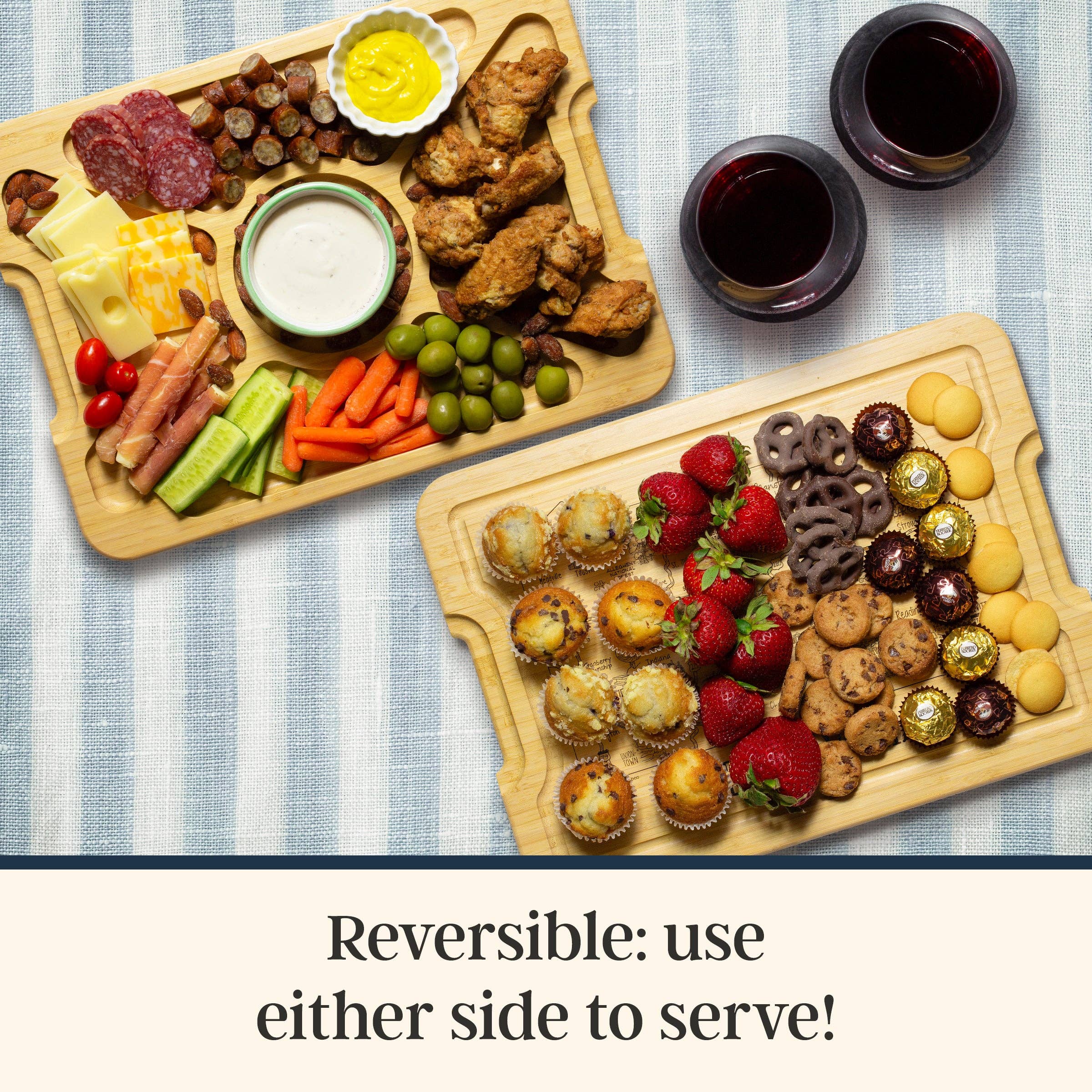 Alabama Charcuterie Board with Lid, Flip, Serve & Store™ 6