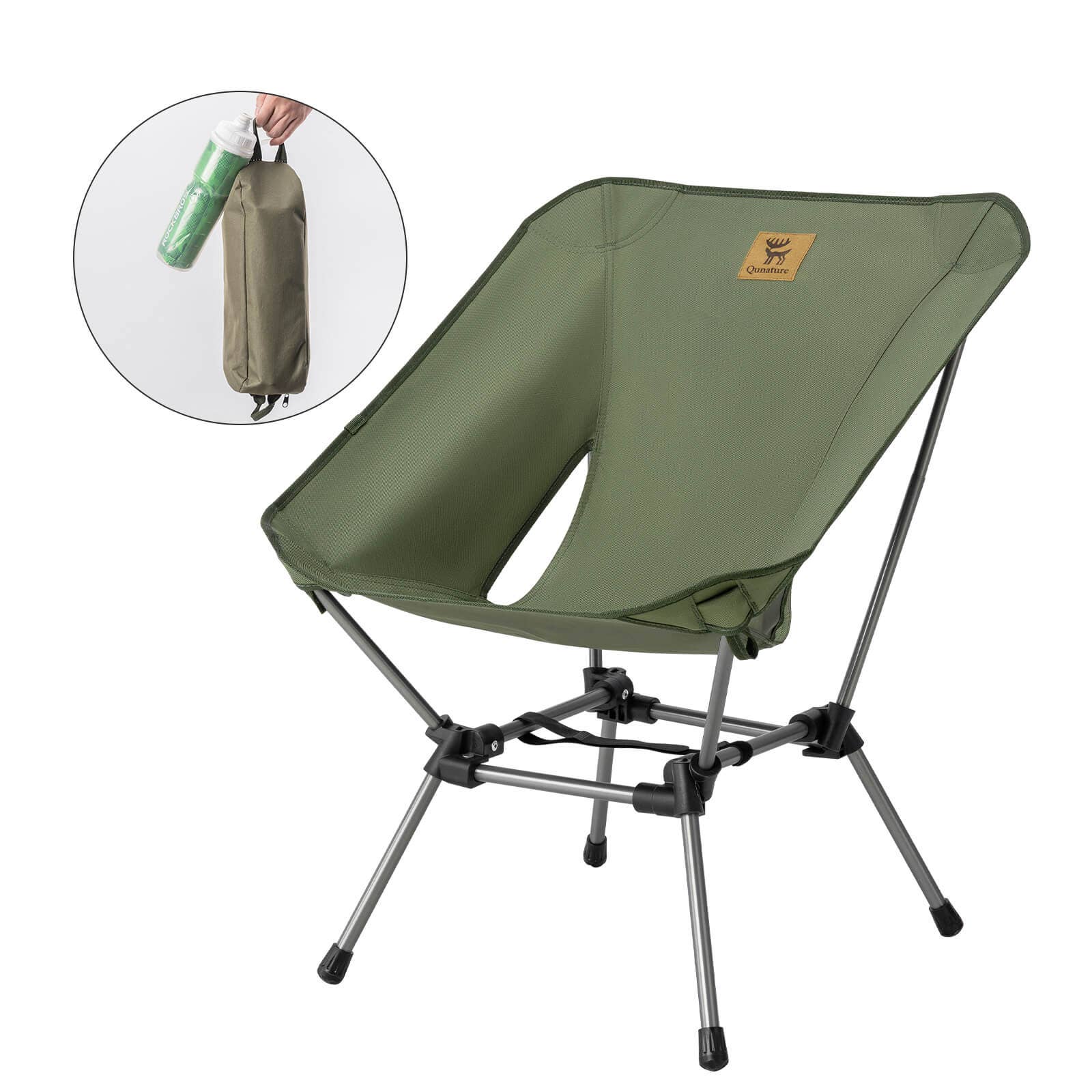 Qunature Lightweight Folding Camp Chair with Storage Bag 5