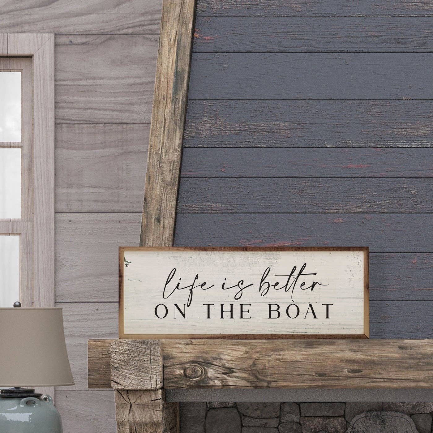 Life Is Better On The Boat Whitewash