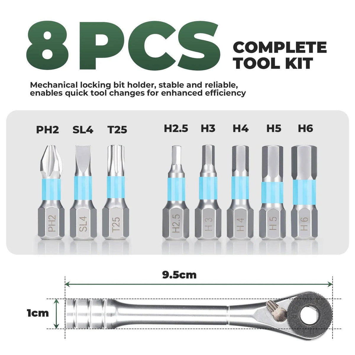 Compact Ratchet Bike Tool Kit 3