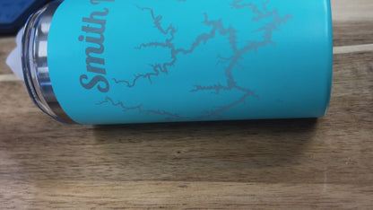 Smith Lake 12 oz Skinny Tumbler, Stainless Steel Insulated Slim Tumbler