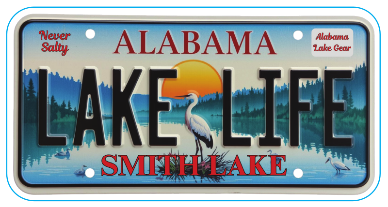 Lake Life Alabama License Plate Magnet