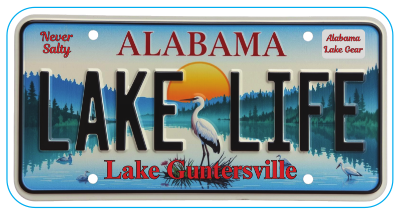 Lake Life Alabama License Plate Magnet 4